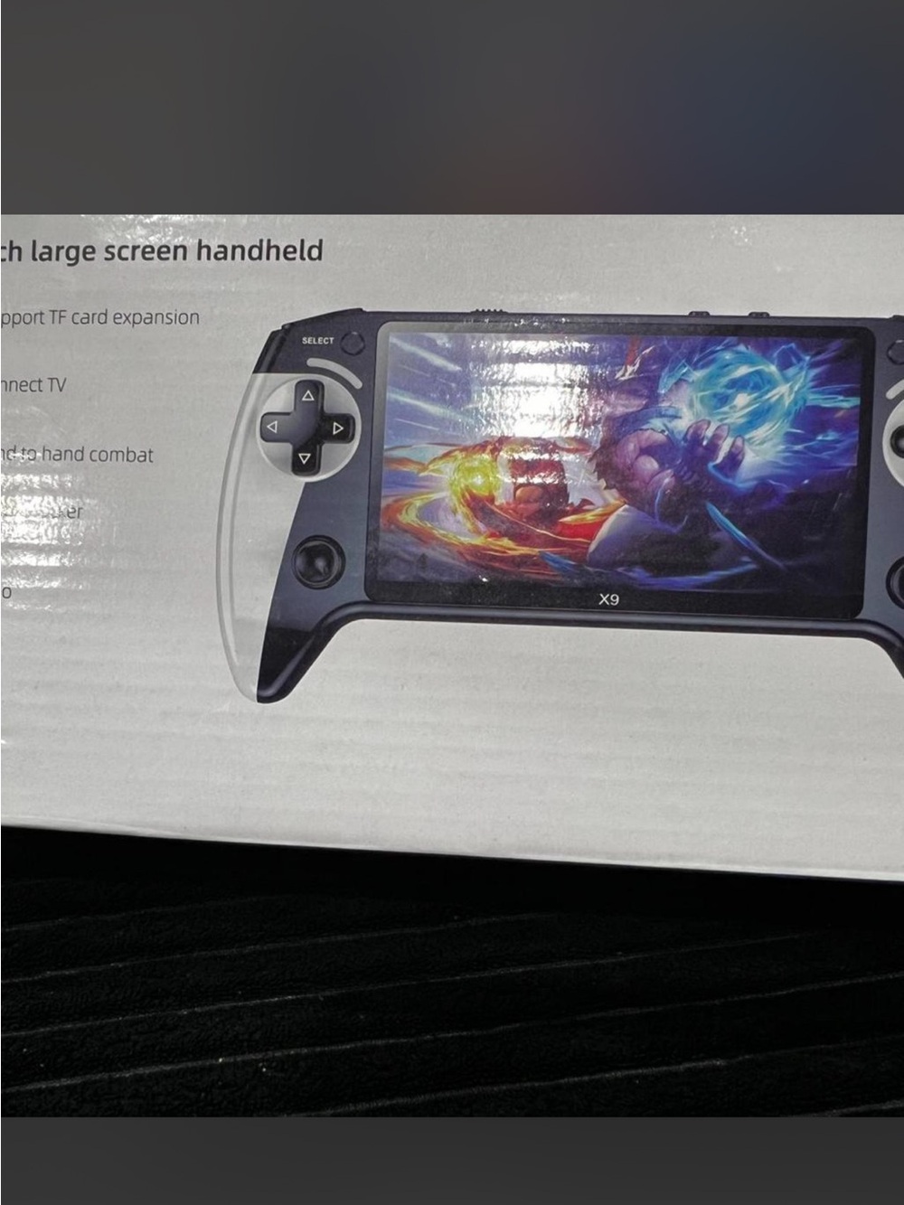 Original Retro Brand Handheld Game Console in Black and Silver